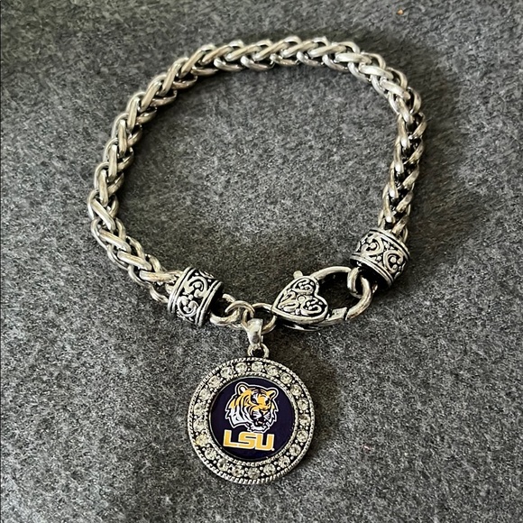 LSU Tigers Charm Bracelet-7” - Picture 1 of 7